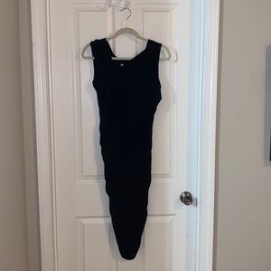 Bailey 44 Ruched Black Dress. LIKE NEW.
